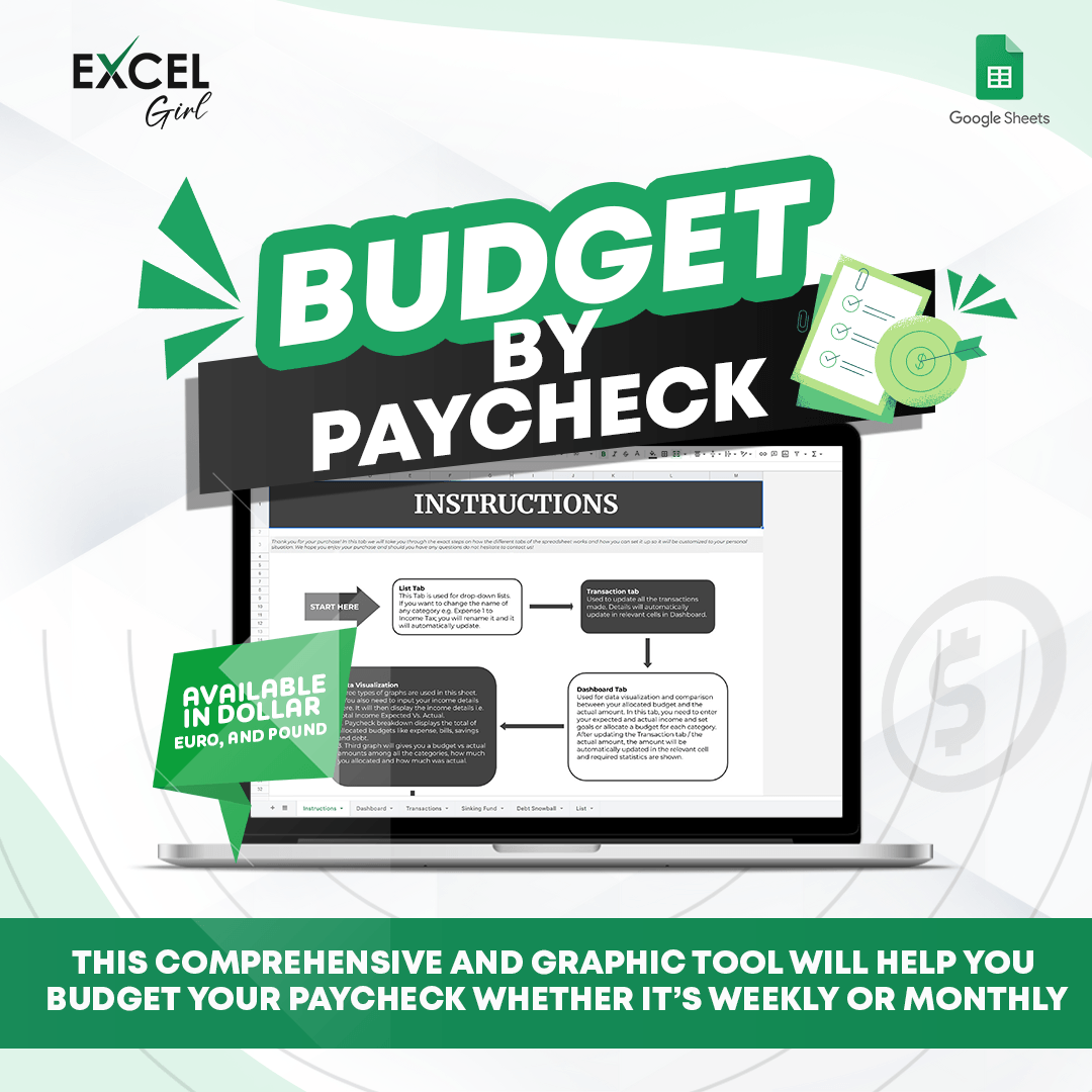 UPDATED! BUDGET BY PAYCHECK | WEEKLY | BI-WEEKLY | MONTHLY