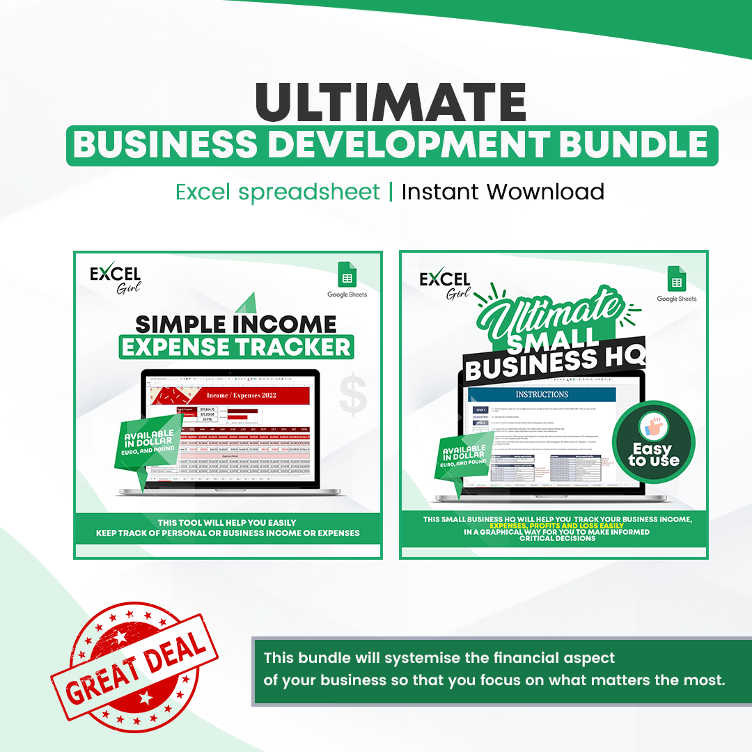 ULTIMATE BUSINESS DEVELOPMENT BUNDLE | GET FINANCIAL CLARITY IN BUSINESS | FOCUS ON THINGS THAT ACTUALLY MATTERS